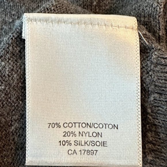 Banana Republic Quarter-Zip Sweater - Large - Grey - Picture 4 of 4